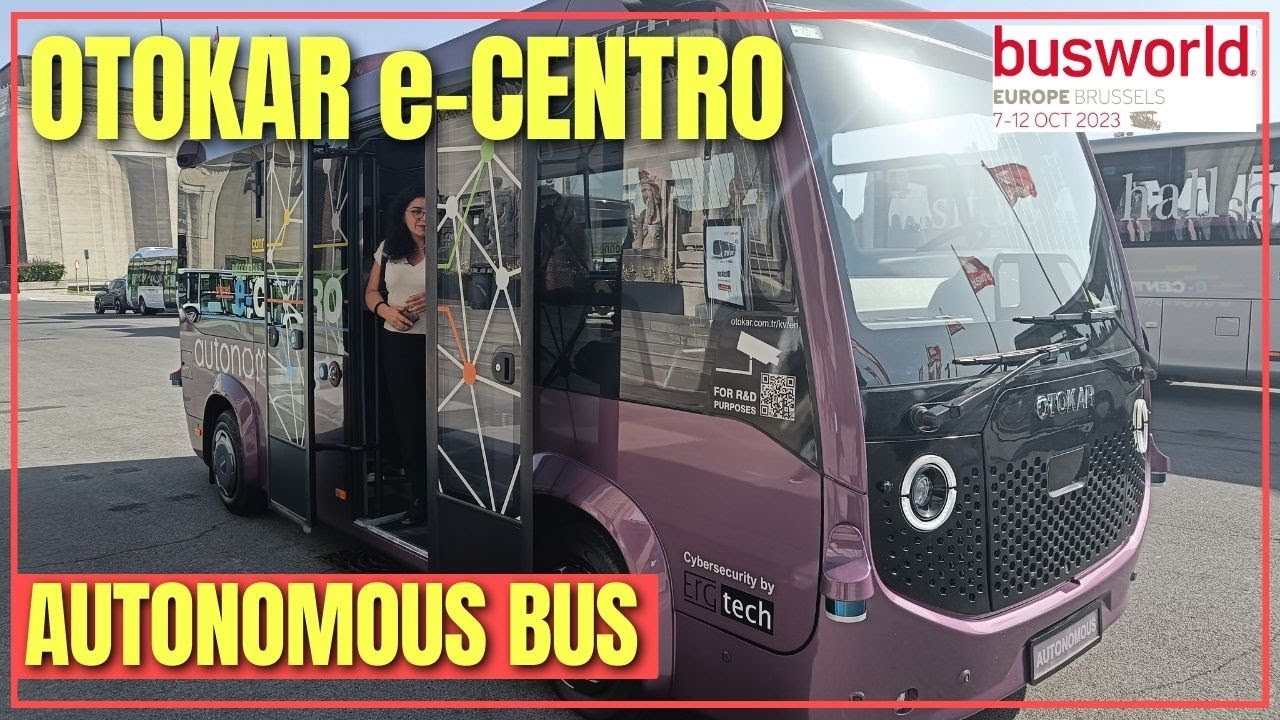 Otokar e-Centro Autonomous Bus - Busworld Europe 2023