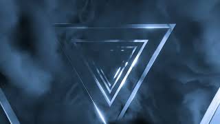 Blue Smoke &amp; Silver Triangle Tunnel 4K