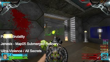 Project Brutality - Jenesis Map05 Submerged Refinery (All Secrets)