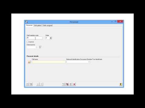 Entering and creating personnel data