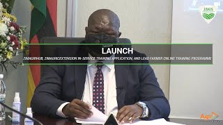 Launch: ZimAgriHub, ZimAgricExtension In-Service Training App & Lead Farmer Online Training Program