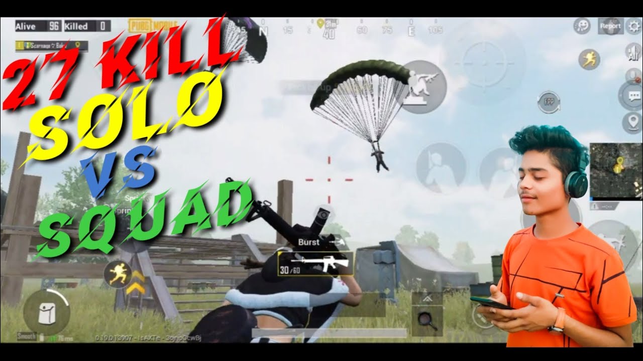 27 kill solo vs squad in | PUBG MOBILE | - YouTube