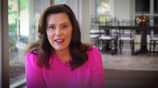 Work Zone Safety message featuring Gov. Gretchen Whitmer