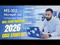 MS-102 Case Study 01 | Configure Microsoft 365 Tenant | Real Exam Questions 2026