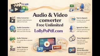 Free Ai Pdf Audiovideo Toolstrim, Speech 2 Text, Screen Record, Video Converter, Content Creator