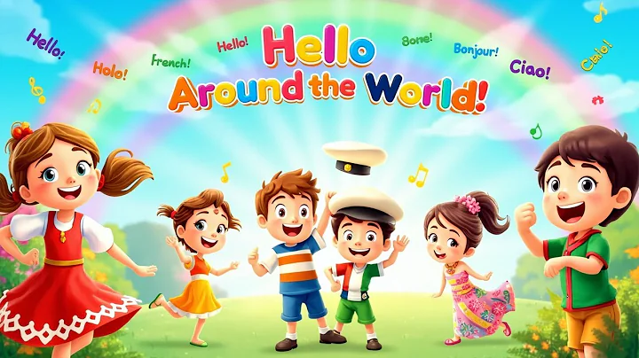 Hello Around the World! 🌎 | Kids Song to Learn “Hello” in Different Languages