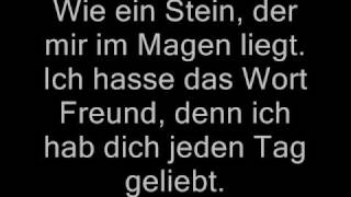 B-war - Als wären wir freunde (lyrics)