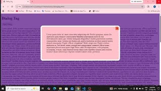 Dialog Tag in HTML #shorts