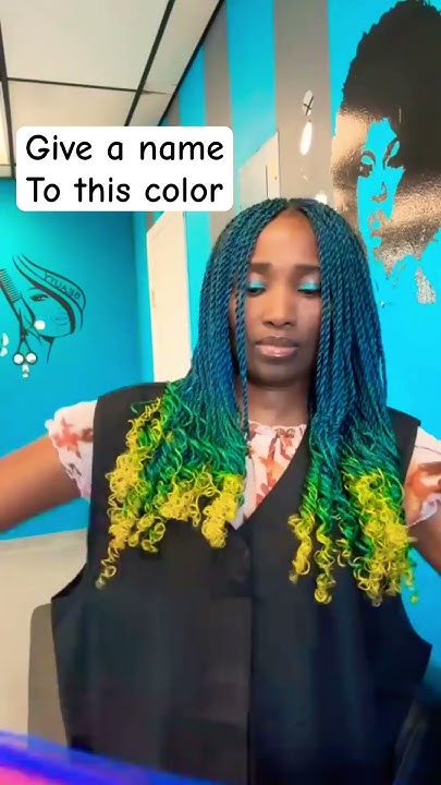  Hair braid color blend - YouTube