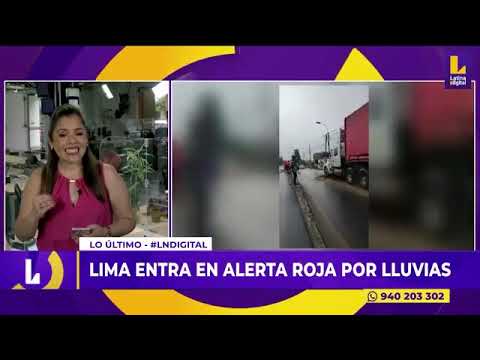 SENAMHI: Lima entra en alerta roja por intensas lluvias