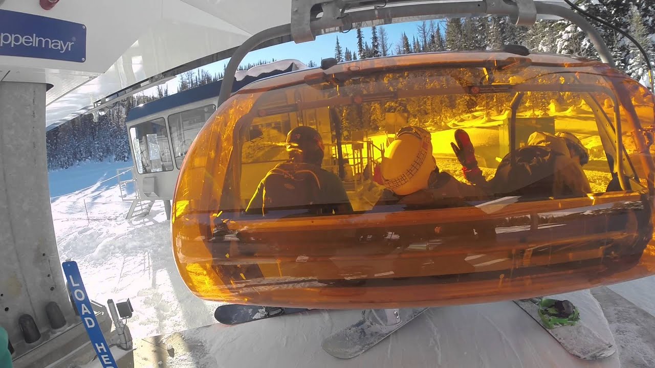 Heated chairlift at sunshine village YouTube