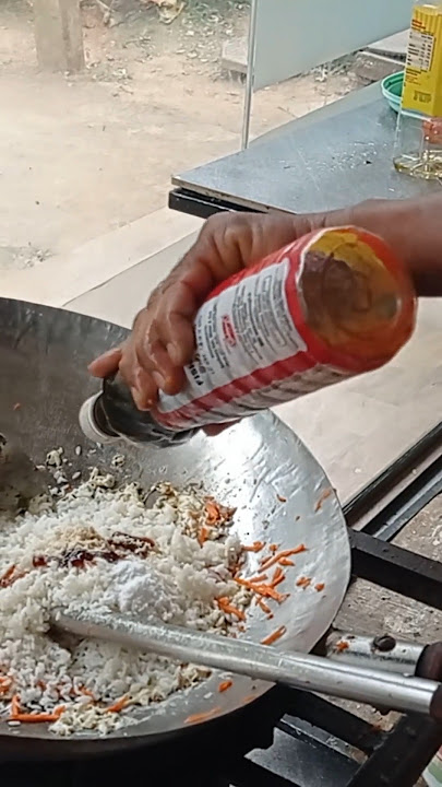 රයිස් එකට දාන දේවල් Crispy Fried Chicken Fried Rice Sri Lanka #shorts #viral