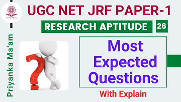 UGC NET JRF 2021 Paper -1 | Research Aptitude by Priyanka Ma