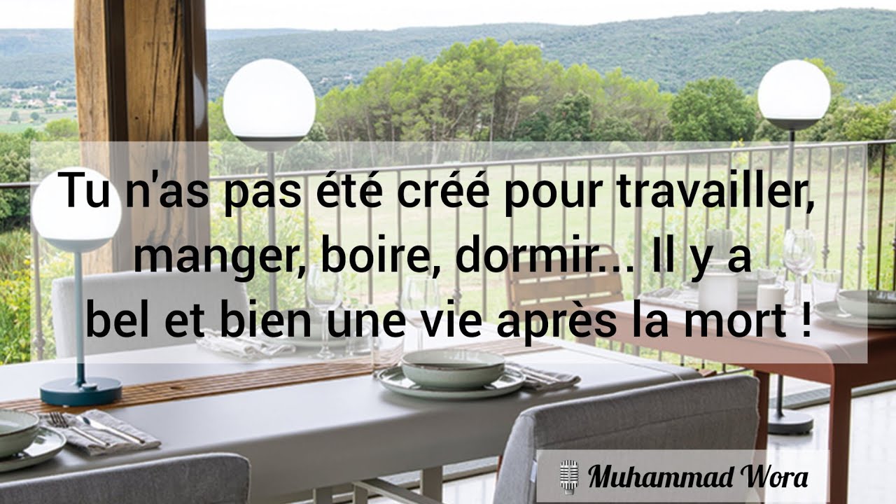 Tu n'as pas été créé pour ça... Il y a bel et bien une vie après la mort ! - Muhammad Wora