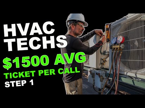 HVAC TECHS / DOUBLE YOUR PAY! (Tech process step 1)