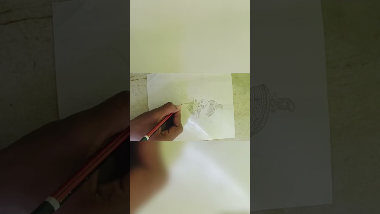 Saraswati Maa Drawing ✨🦚🪷