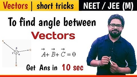 |Short tricks JEE(M) & NEET| angle between vectors | NEET 2025 |JEE(M) 2025 | NTA fraud | NEET Scam|