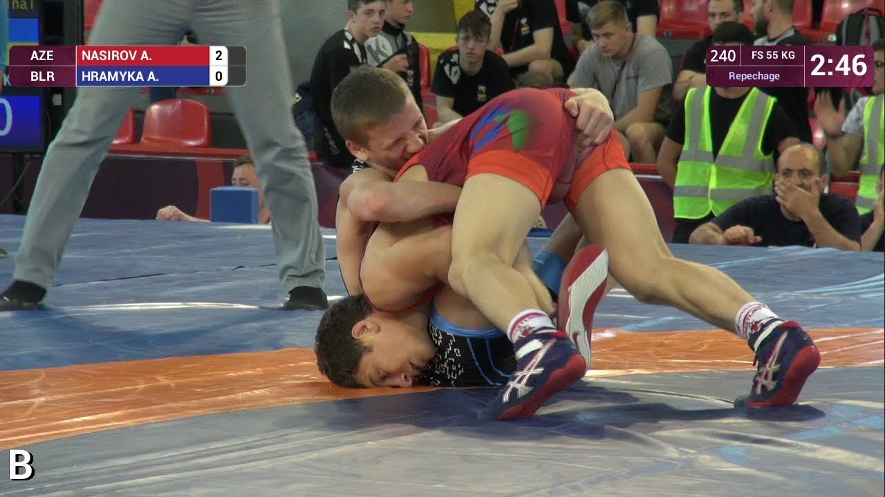 Repechage FS - 55 kg: A. NASIROV (AZE) v. A. HRAMYKA (BLR)