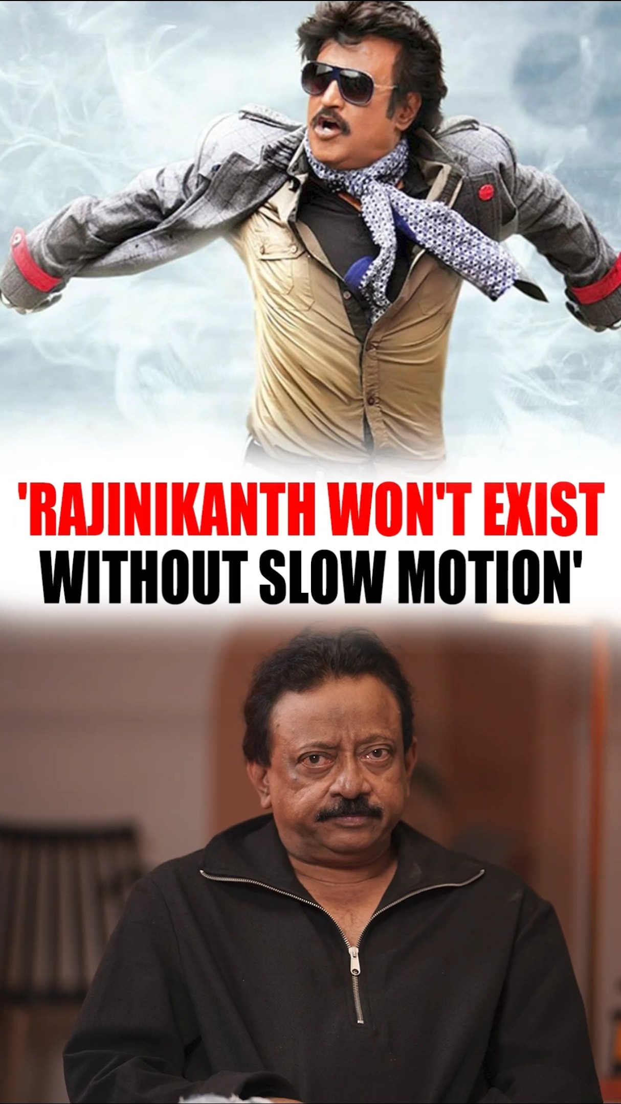 Rajinikanth Won't EXIST Without Slow Motion, Says Ram Gopal Varma | #shorts #south #rajinikanth