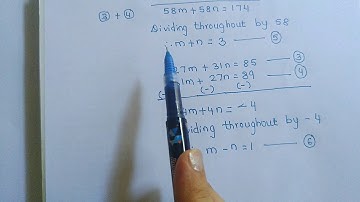 Algebraic method to solve linear equations in two variables:part VI