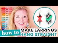 HOW TO MAKE FAUX LEATHER EARRINGS HANG STRAIGHT | Tip for DIY Cricut & Silhouette Leather Earrings