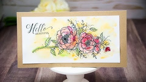 Unity Quick Tip: Watercolor Floral Large Card