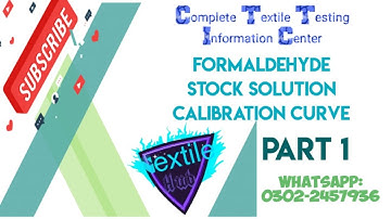 Formaldehyde Standard solution Curve | Solution preparation | ISO 14184-1 #laboratory #lab #viral
