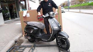 unboxing DAYTONA Ravida 125cc scooter 2024