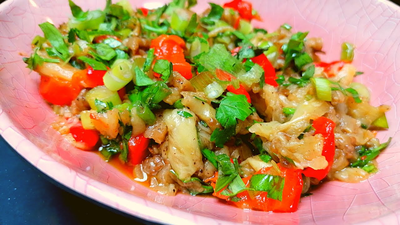 Melitzanosalata, salade d'aubergine, recette à la grecque, simple et rapide! Greek eggplant salad!