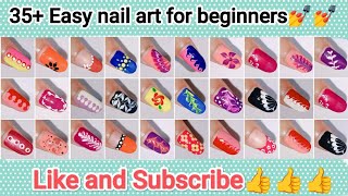35+ easy nail art designs for beginners 💅//new nail art compliation 2025 #nails #nailart