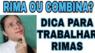 DICA PARA TRABALHAR CONSCIÊNCIA DE RIMAS COM AS CRIANÇAS