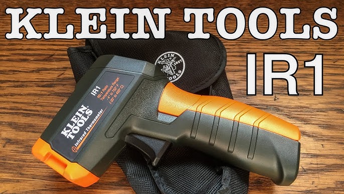 Klein Tools IR10 Infrared Thermometer, Digital Thermometer Gun with Dual  Targeting Laser, 20:1 & RT250 GFCI Outlet Tester with LCD Display, Electric