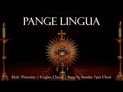 Pange Lingua | Catholic Hymn & Chant | Holy Thursday/Corpus Christi | Latin (w/ English translation)