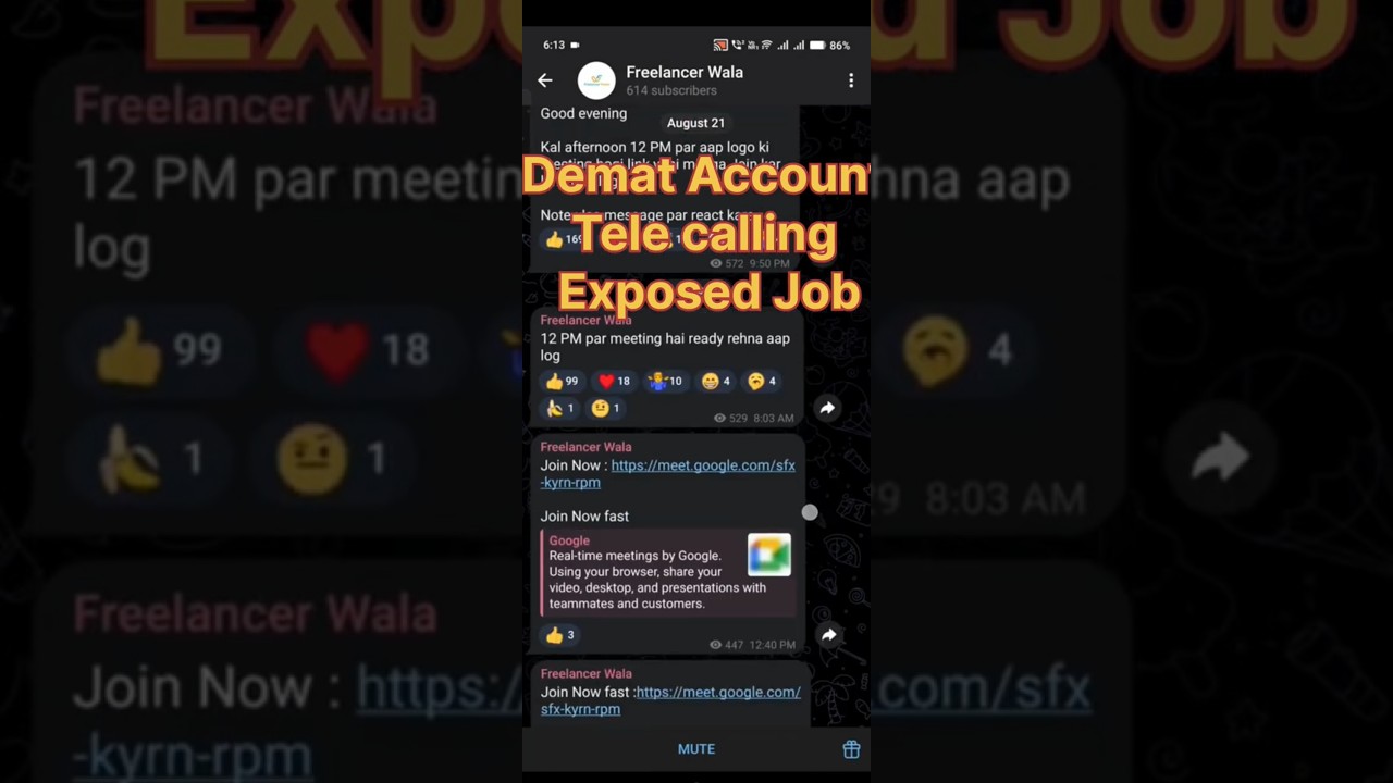 Freelancer Demat Account Exposed Fake 🤥 Tele calling Process 