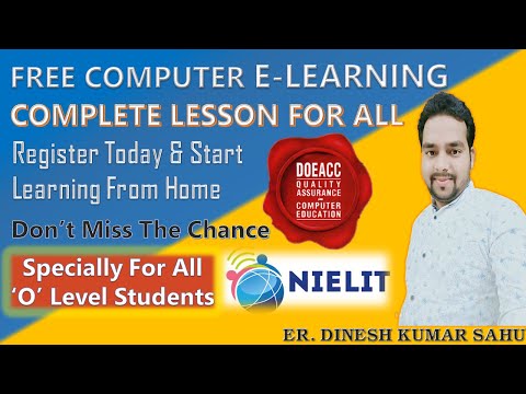 O Level Online Course||How To Signup For NIELIT O Level E-Learning Portal||Free For O Level Course