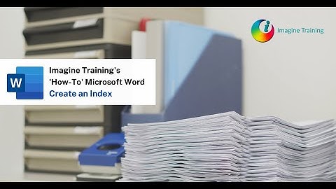 Microsoft Word - Create an Index