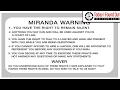 The Legacy of Ernesto Miranda and the Impact of the Miranda Warning