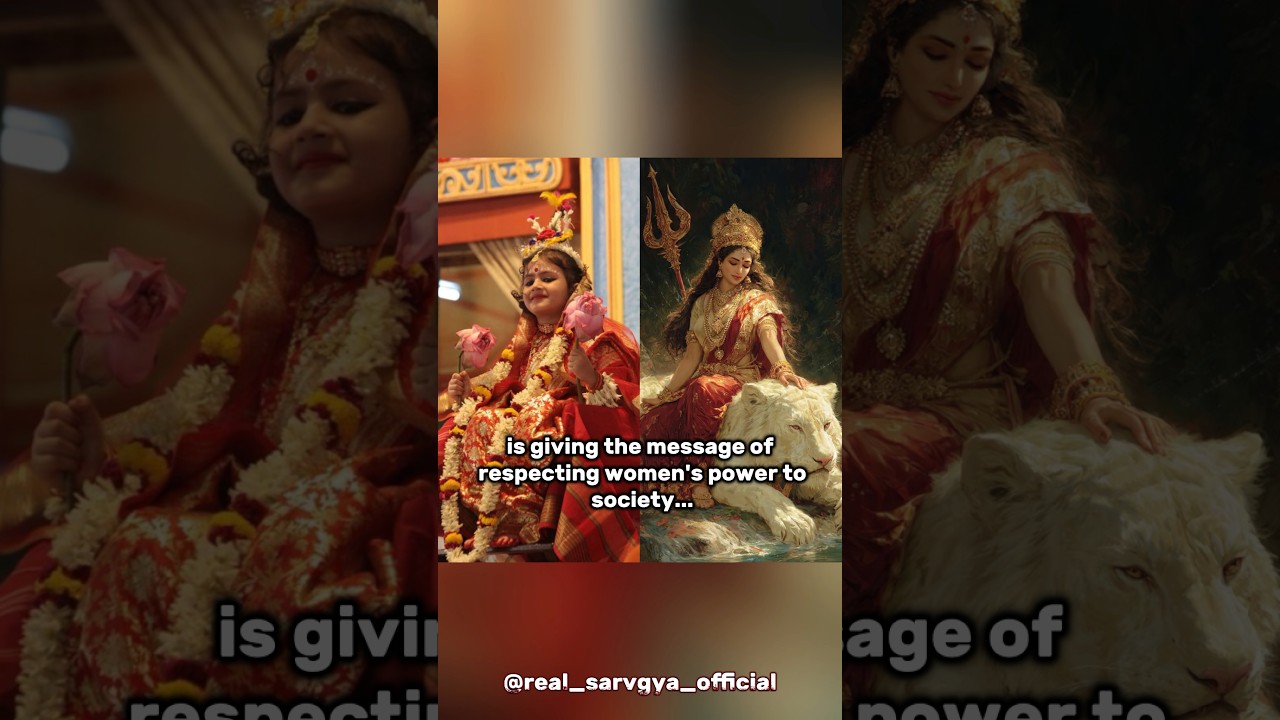 In Sanatan Dharma, girls are considered to be the form of Goddess Durga 🕉️🔱