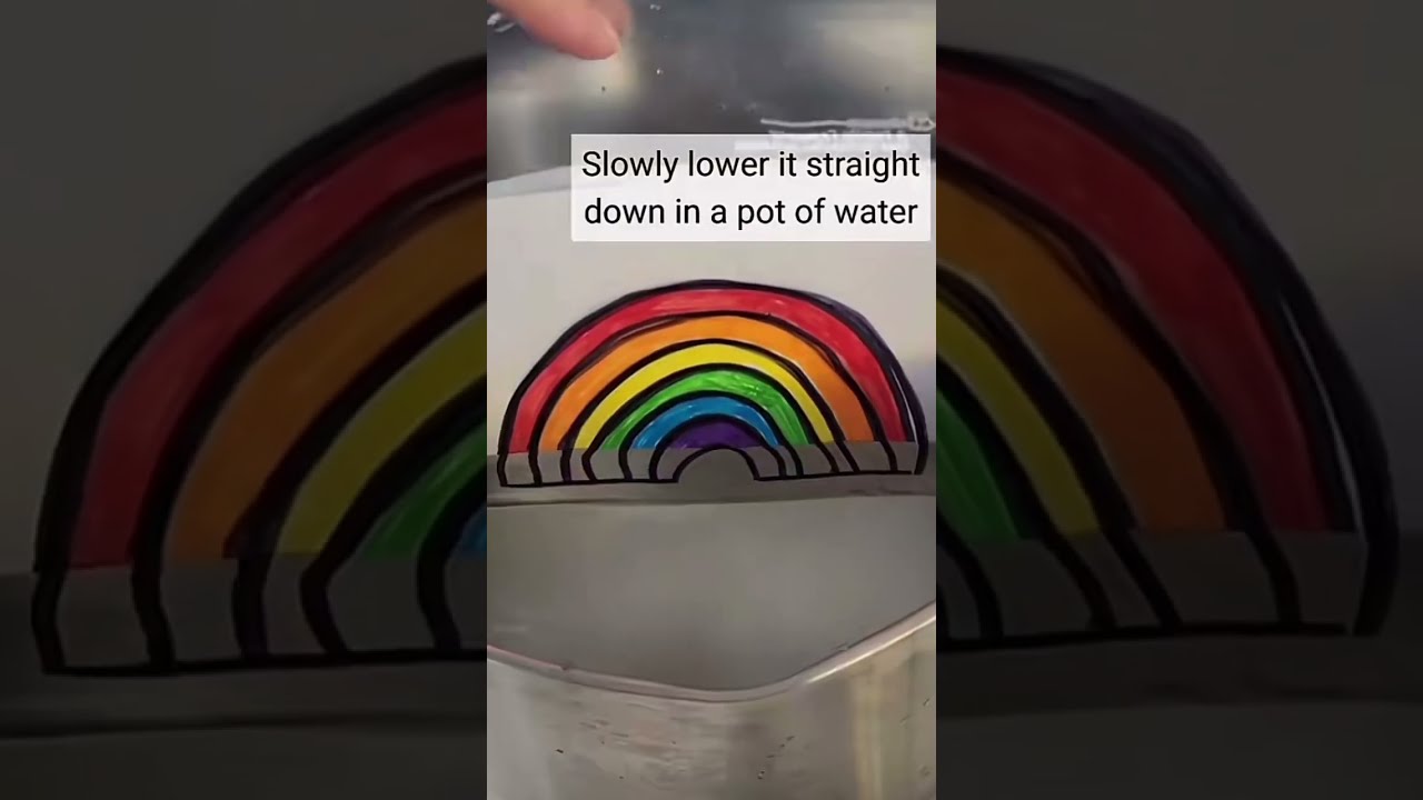 A Cool At Home Science Experiment With Water Light Refraction
