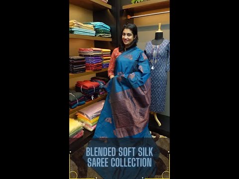 Blended soft silk saree collection. - video from Aham Designer Boutique