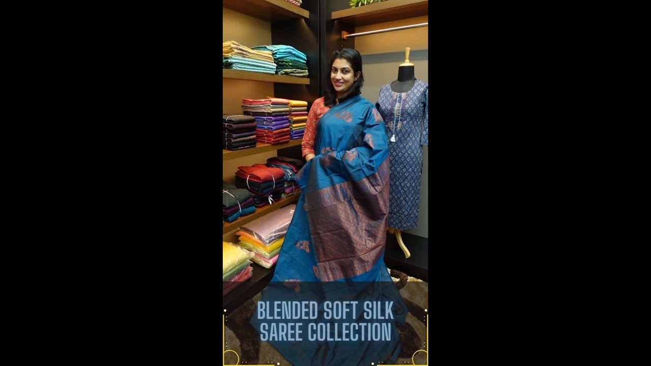 Blended soft silk saree collection.