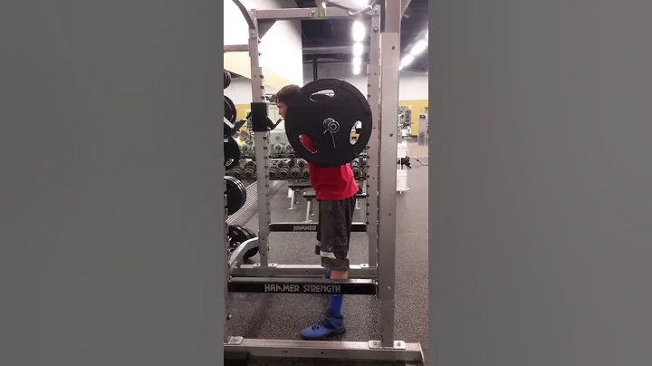 Seth Elifritz, squatting 135 pounds six times