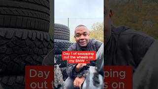 Day 1 Of Swapping Out The Wheels On Our Bmw Z4