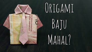 Tutorial cara membuat origami baju dari uang kertas Tutorial cara membuat origami baju dari uang kertas