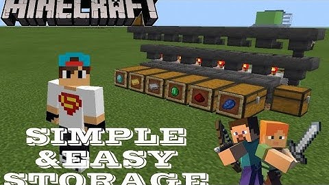 SIMPLE &EASY STORAGE SYSTEM MINECRAFT +1.16