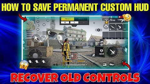 How To Save Permanent CUSTOM HUD In Free Fire || Recover Your Old Controls || Gaming Adda.