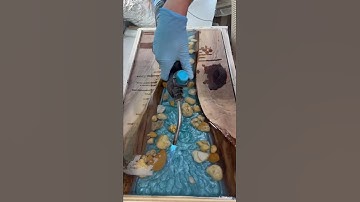 Building A River Rock Table - Part 6: Pouring the (Super) Clear Epoxy - IG Video