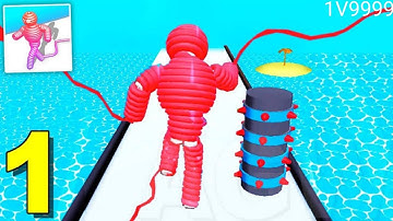 ROPE🌈MAN RUN : 1V 9999 All Levels Gameplay Walkthrough  (Android,iOS) New Mobile Game