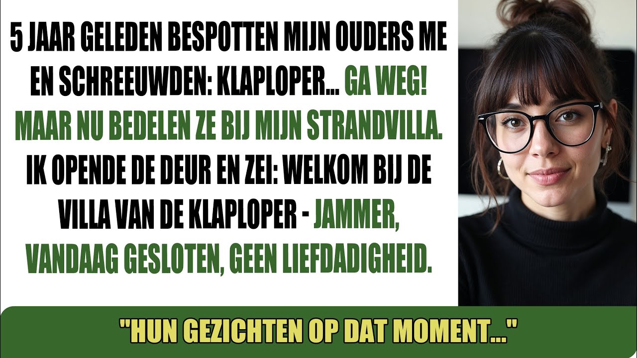 Bij de familiereünie bespotten mijn ouders me en riepen: 'Klaploper… Ga weg!' MAAR vijf jaar later.