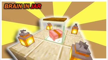 Minecraft: How to Make a Brain in Jar (Tutorial)